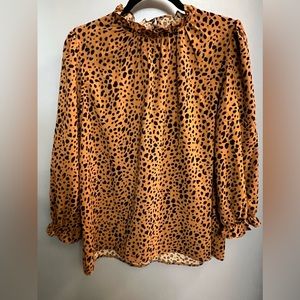 New cheetah pattern blouse